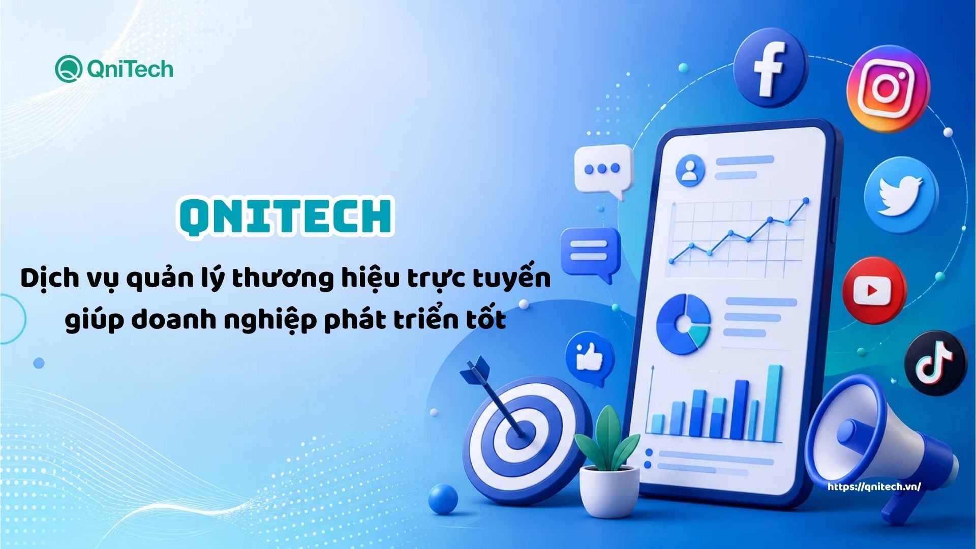 Qnitech cung cấp dịch vụ quản lý thương hiệu trực tuyến