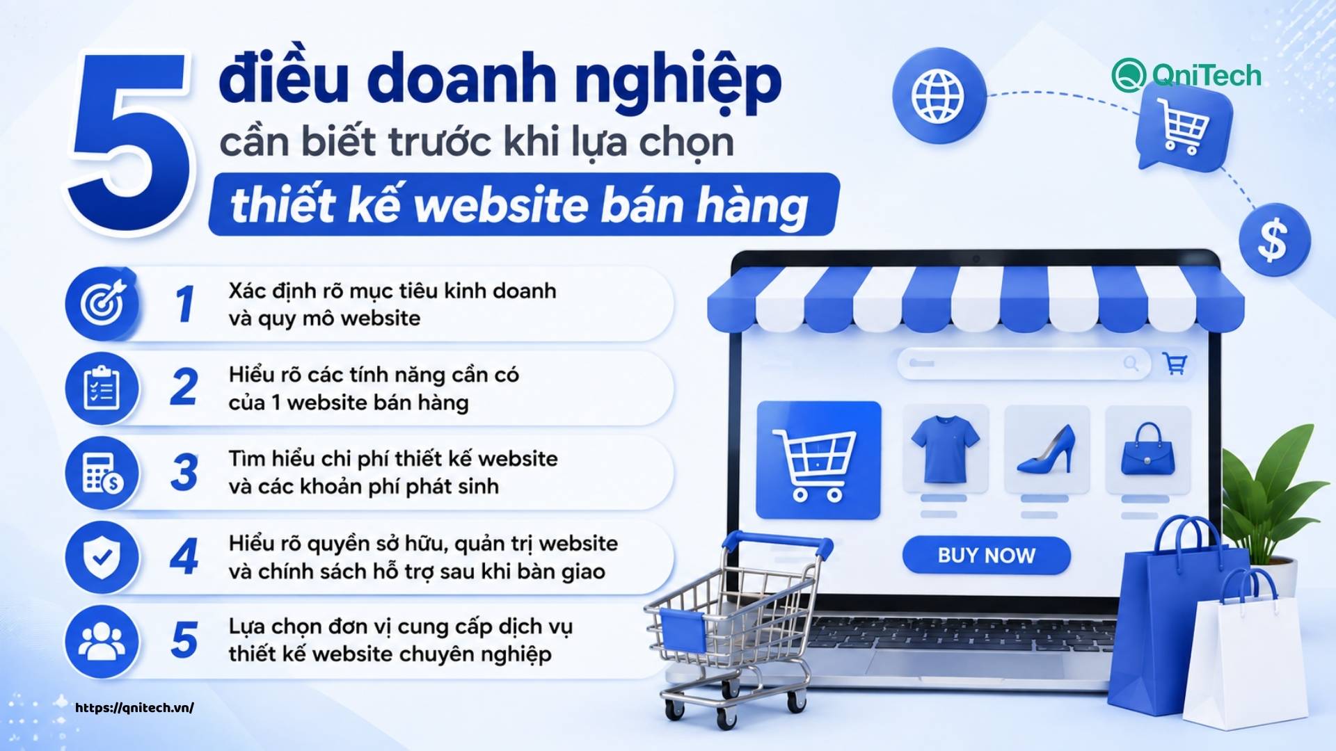 5 điều doanh nghiệp cần biết trước khi lựa chọn thiết kế website bán hàng
