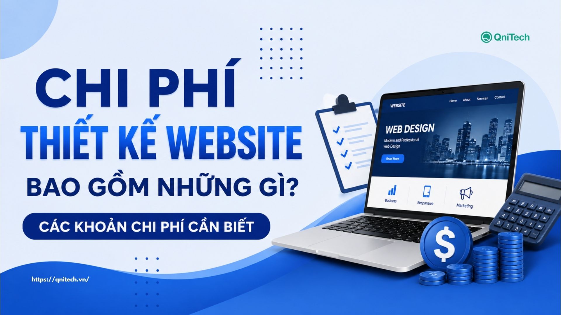 Chi phí thiết kế website bao gồm những gì Các khoản chi phí cần biết