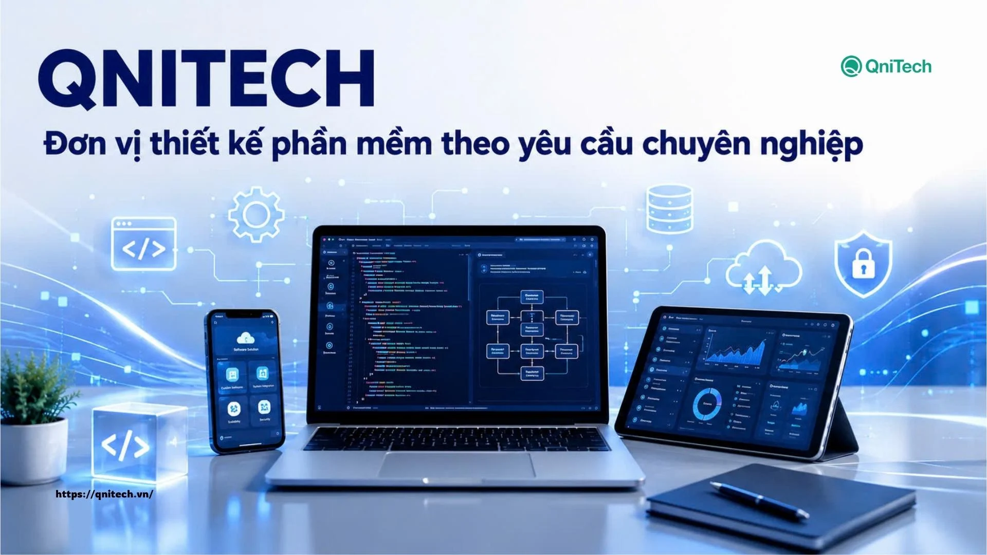 Qnitech - đơn vị thiết kế phần mềm theo yêu cầu chuyên nghiệp