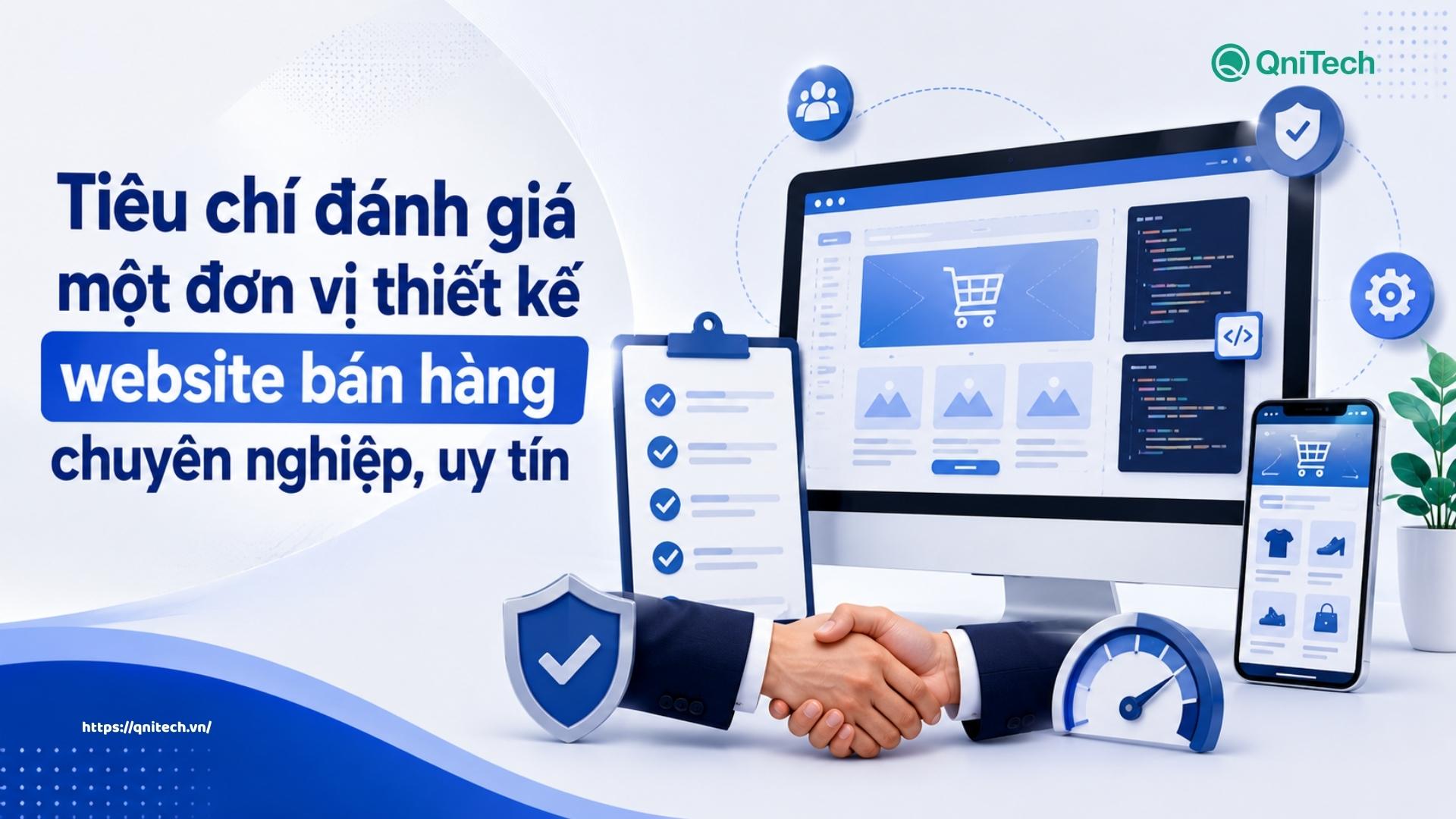 Tiêu chí đánh giá một đơn vị thiết kế website bán hàng chuyên nghiệp, uy tín