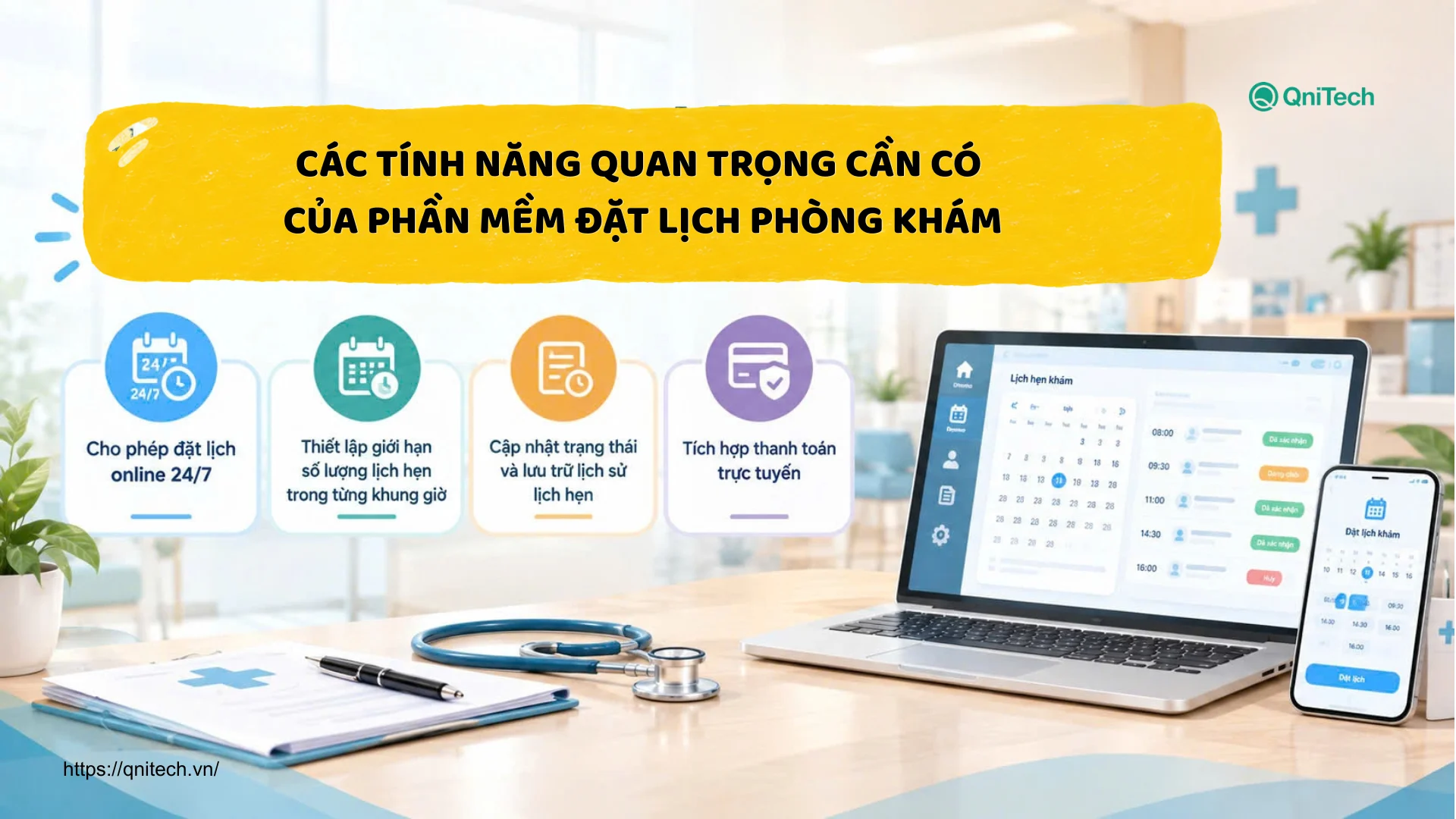 Các tính năng quan trọng cần có của phần mềm đặt lịch phòng khám Các tính năng quan trọng cần có của phần mềm đặt lịch phòng khám