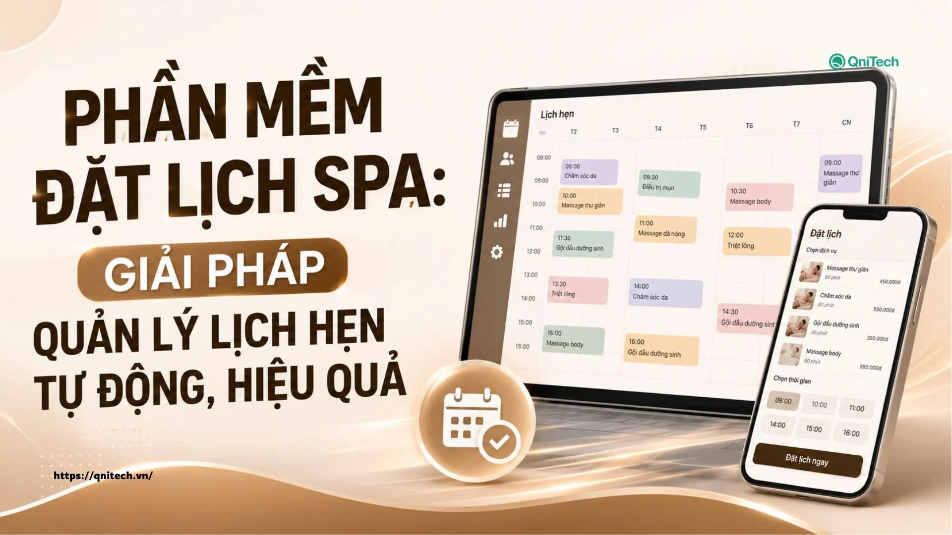 Phần mềm đặt lịch spa: Giải pháp quản lý lịch hẹn tự động, hiệu quả