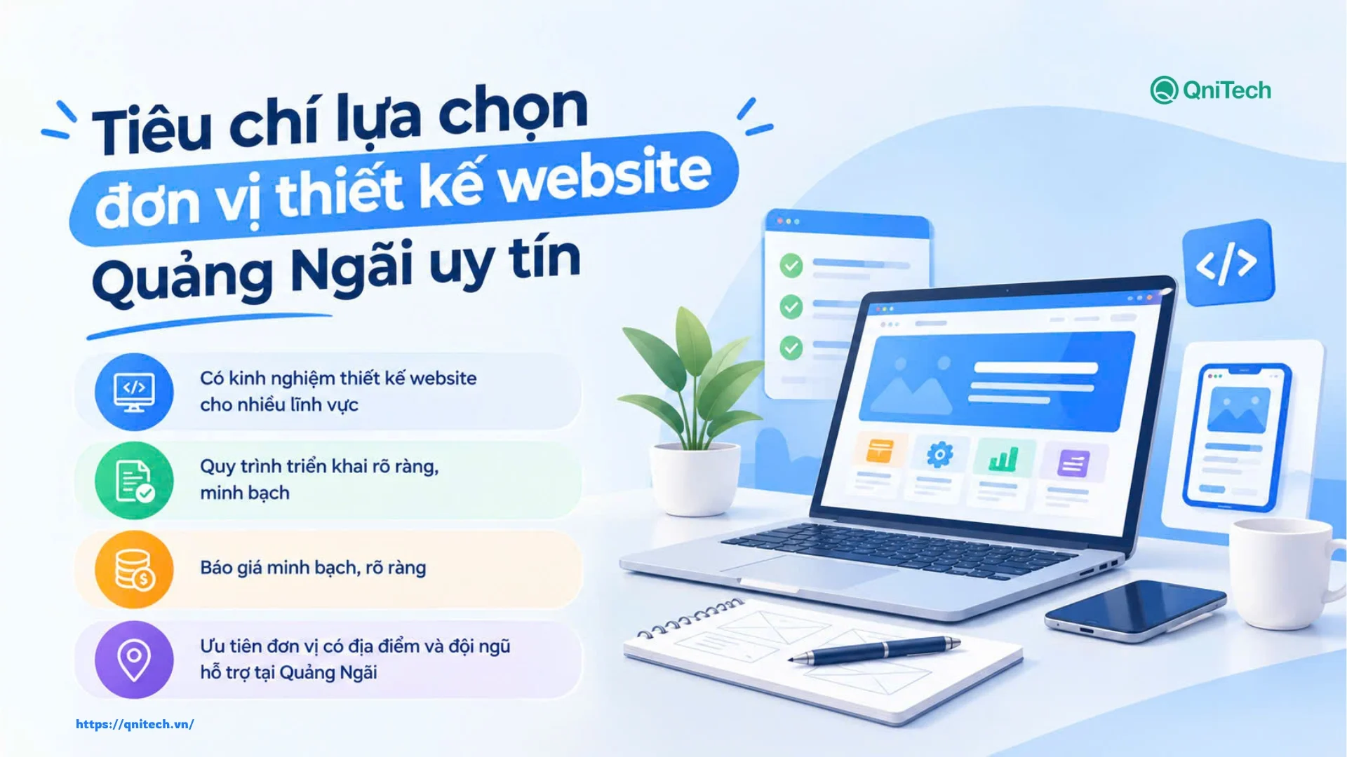 Tiêu chí lựa chọn đơn vị thiết kế website Quảng Ngãi uy tín Tiêu chí lựa chọn đơn vị thiết kế website Quảng Ngãi uy tín