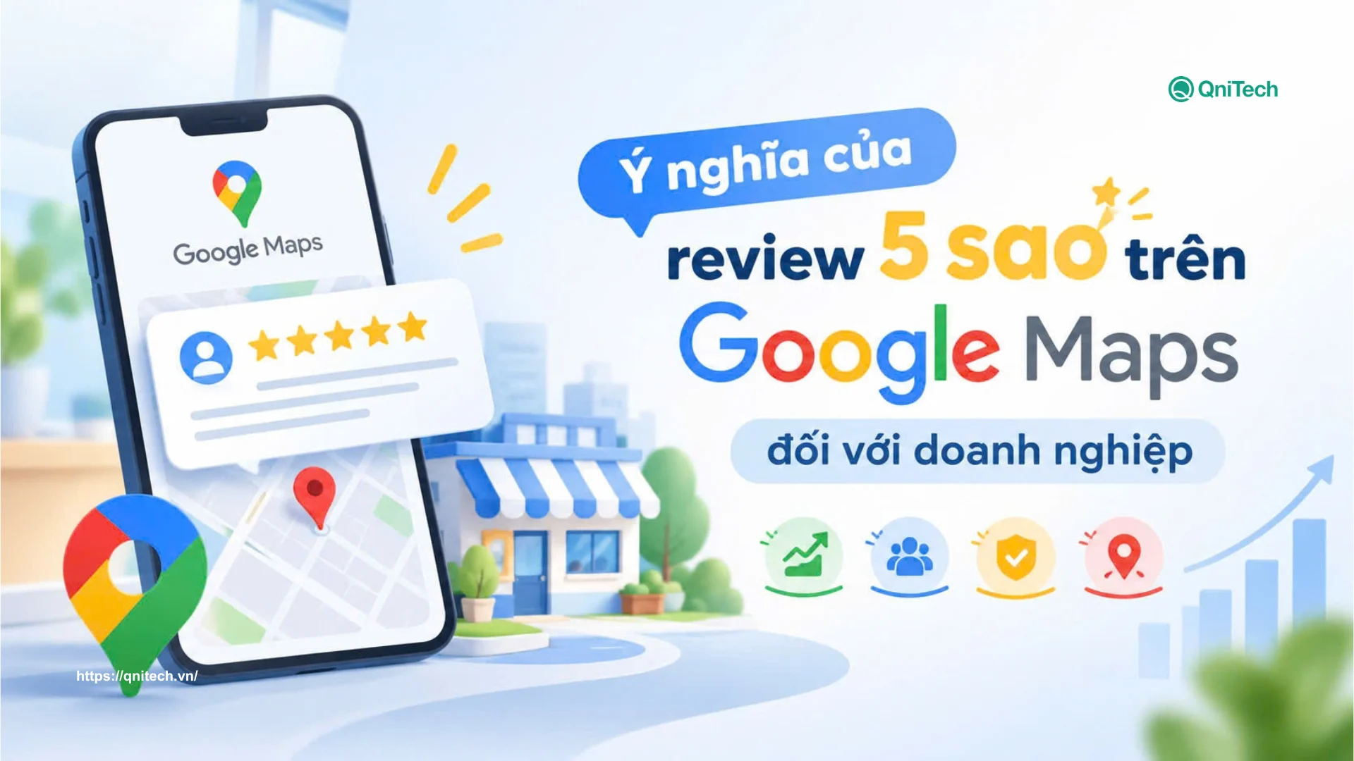Ý nghĩa của review 5 sao trên Google Maps đối với doanh nghiệp